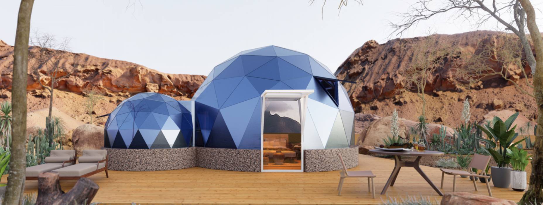 平度市球形智能光伏玻璃星空房